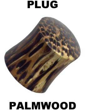 p3626_3 Ohr Piercing Plug aus Palmenholz Organic
