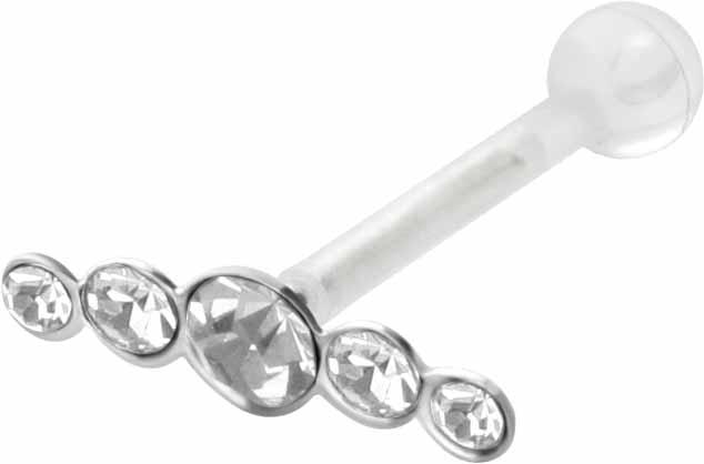 PTFE Helix Tragus kleine Kristall Stecker Ohr Piercing