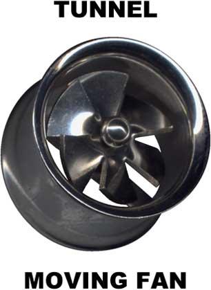 14212 Double Flared Flesh Tunnel Propeller silberfarbig Stahl Chirurgenstahl