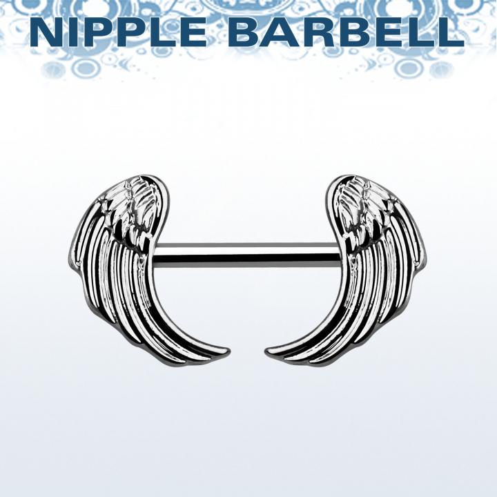 Brustwarzen-Piercing Engelsflügel Barbell Hantel Nippel Piercing