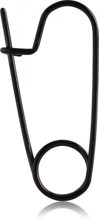 1,2mm Sicherheitsnadel Schwarz Ohr Augenbrauen Piercing Ohrring