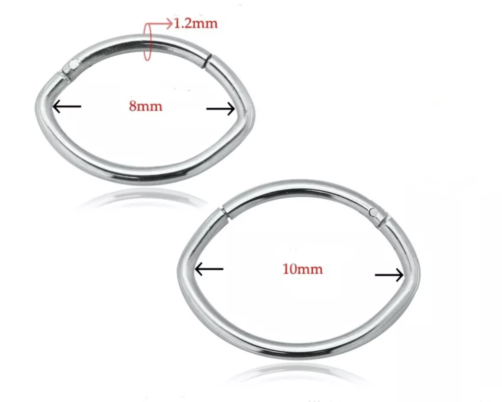 Segmentring Clicker Titan G23 oval