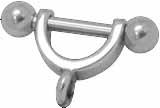 hlh_kopie Helix Tragus Schild mit Öse für Anhänger Ohr Piercing Stahl Barbell