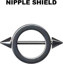 p1537_3 Brustwarzenpiercing Nippel Rounder Spitzen Brustring Stahl Piercing