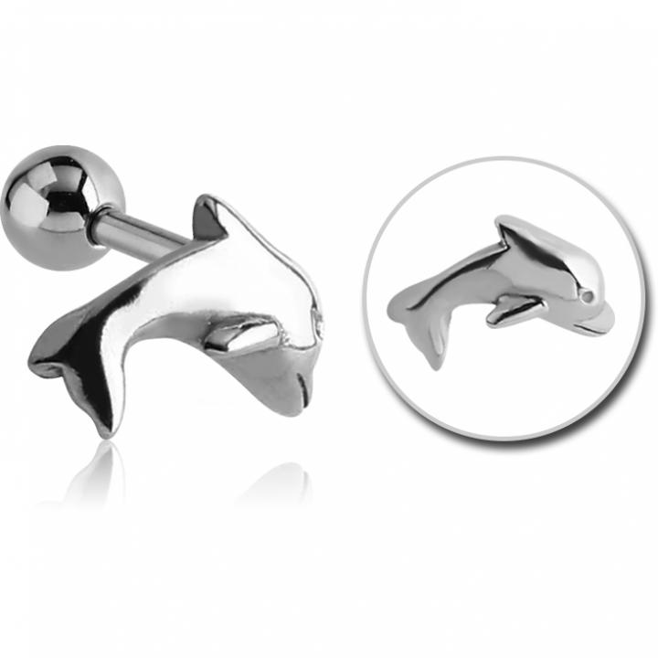 Tragus Helix Delfin Ohr Piercing Chirurgenstahl