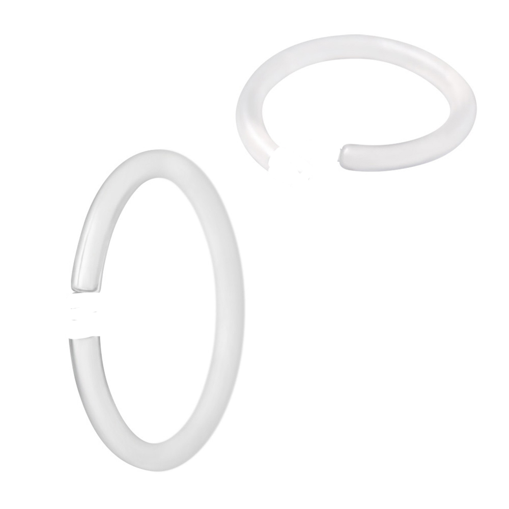 Piercing Ring Platzhalter Retainer transparent aus Acryl bei OPs CT MRT