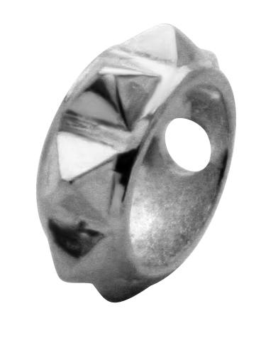 Piercing Saturn Shield mit Spikes Spitzen 3mm/1.2mm Stahl