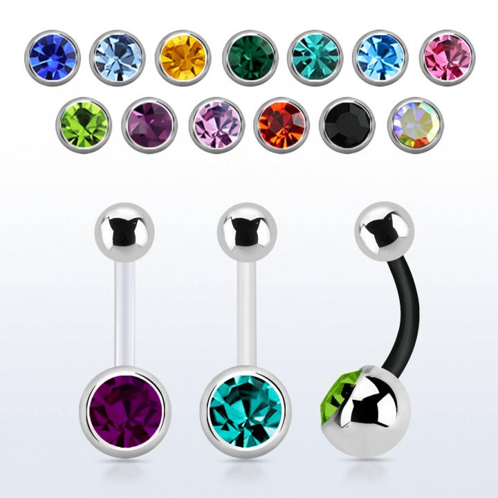 20 Piercings Banane Helix Tragus Bioflex 16G - Sourcils Lèvres Oreille