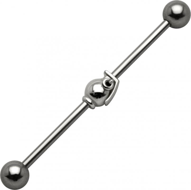 Industrial Piercing Handgranate Stahl Barbell Ohr Schmuck