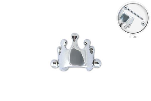 Helix Piercing Ohrpiercing Schild Krone mit Barbell Ohr Schmuck