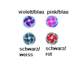 3465_4 Piercing Acryl Kugel Blumen Motiv Verschluss 1.6mm Schraubkugel