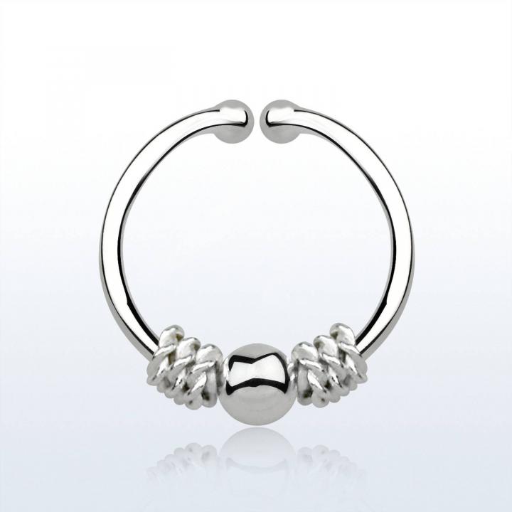 Fake Septum Piercing Clip aus Echtsilber 1.0mm Stärke