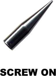 p1511_4 Stahl Piercing 14mm lange Spitze Verschluss 1.6mm Schraubspitze