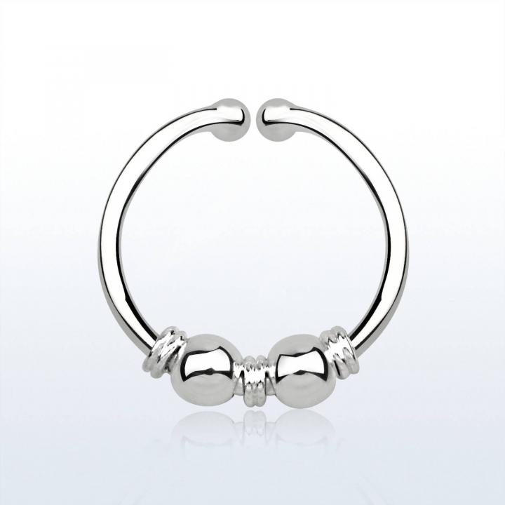 Fake Septum Piercing Clip aus Echtsilber 1.0mm Stärke