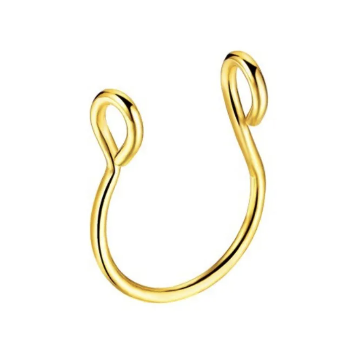 Fake Septum Nasenclip goldfarbig Titan G23