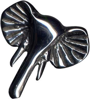 14210 Piercing Expander Claw Dehnungssichel Schwarz Stahl Elefantenkopf