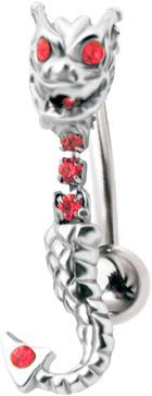 ubpc-03_kopie Bauchnabelpiercing Drache Kristall Steine rot