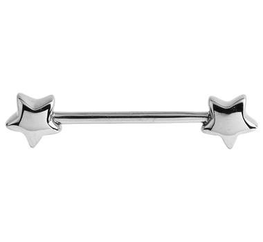 Brustwarzen-Piercing Sterne Barbell Hantel Nippel Piercing