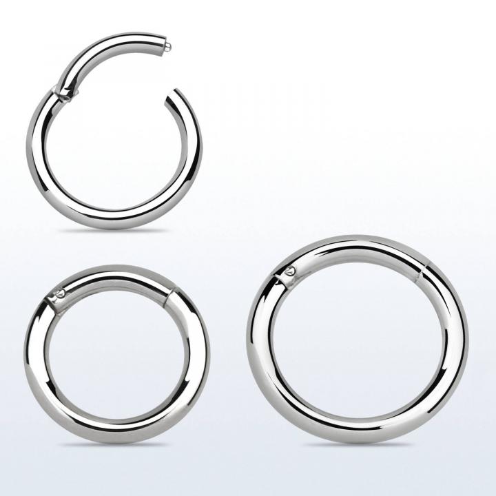 Segmentring Clicker mit Scharnier Chirurgenstahl in 2.0mm bis 3.0mm Stärke