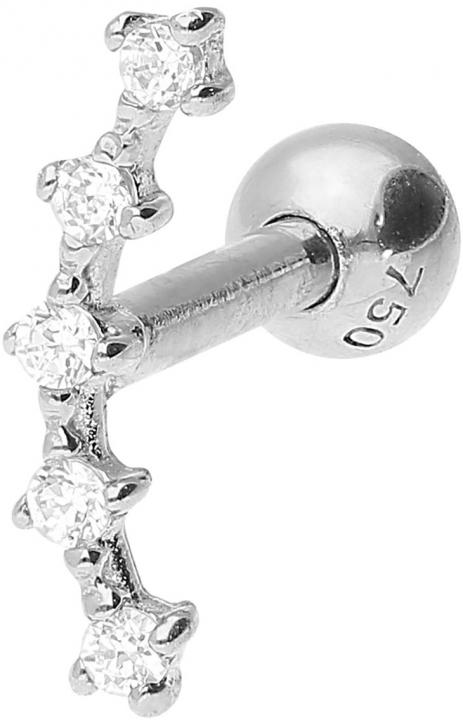 🦚 18Karat Gold Weissgold Ohrpiercing Kristallbogen Helix Tragus 🦚 18Karat Gold Weissgold Ohrpiercing Kristallbogen Helix Tragus