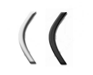 PTFE Piercing Banane ohne Kugeln Stab Steg 1.2mm und 1.6mm