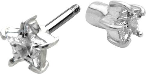 Helix Tragus Piercing Kristall-Stern Barbell Ohr Schmuck Stahl