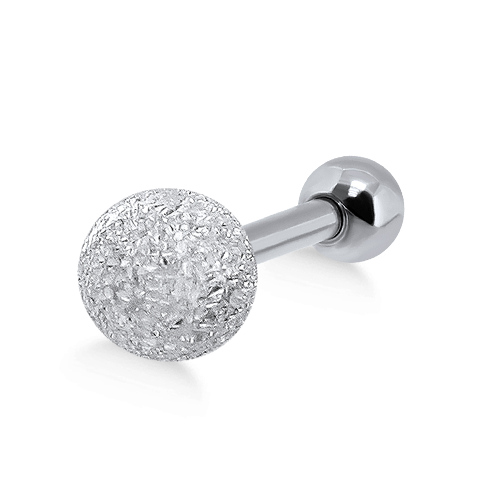 Helix Tragus Piercing Diamantoptik 5.5mm-Silberkugel silberfarbig goldfarbig roségoldfarbig