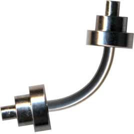 14007 Piercing Banane Hanteln Chirurgenstahl Augenbrauen Bauchnabel