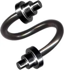 Piercing Spirale Hantel Kugeln Stahl 1,2mm/1,6mm Twister