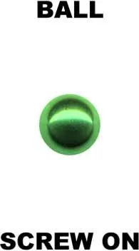 Farbige Titan Piercing Kugel Grün anodisiert Verschluss Schraubkugel