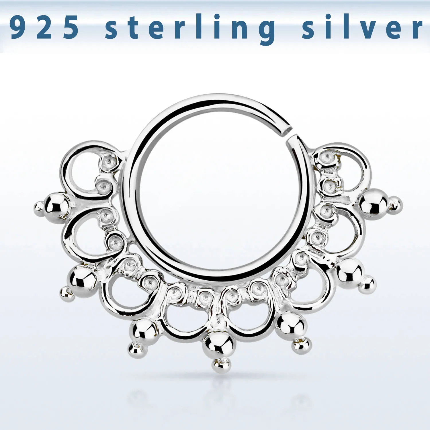 Septum Septumring 925er Sterling Silber