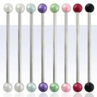 Industrial Piercing Perlen 7 Farben Stahl Barbell Ohr Schmuck