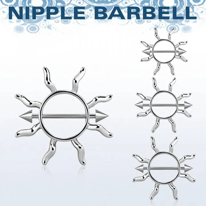 Brustwarzen-Piercing Sonne Barbell Nippel Piercing