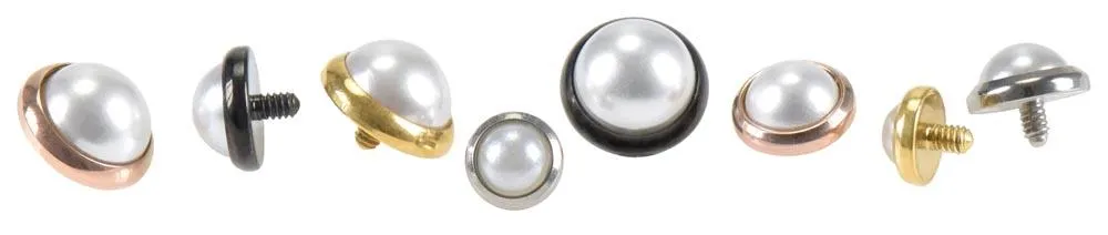 Titan Dermal Anchor Microdermal mit Perle Farbauswahl  4mm/5mm/6mm
