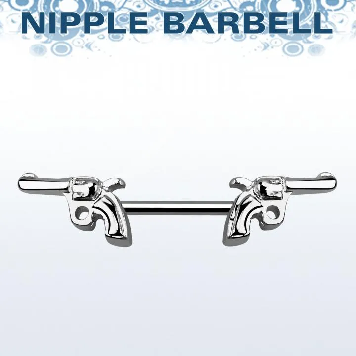 Brustwarzen-Piercing Revolver Barbell Hantel Nippel Piercing