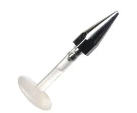 Bioplastic Labret Piercing Stecker 7mm Cone Spitze 1,2 x 8mm