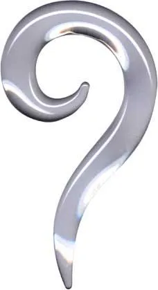 Piercing Dehnungssichel aus Glas Expander Claw Spirale