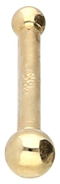 18Karat Echtgold Nasenstecker Pin mit 1.5mm-Kugel