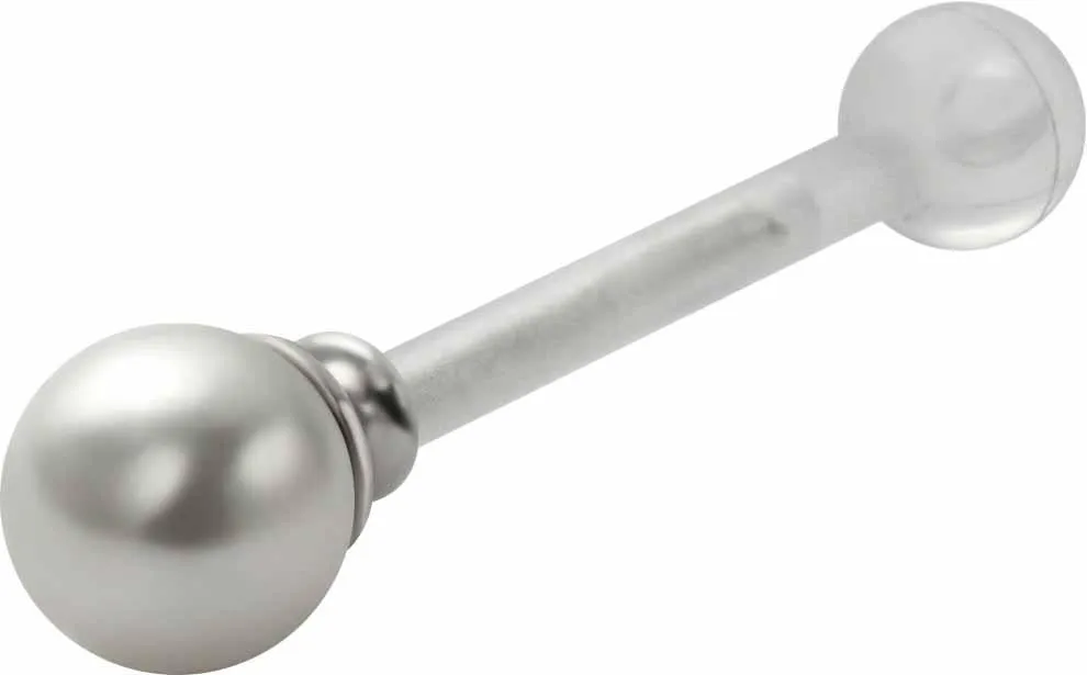 PTFE Helix Tragus Piercing Silberstecker mit 4mm-Perle